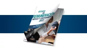 Portada de un informe sobre remuneración en México y Centroamérica 2022.